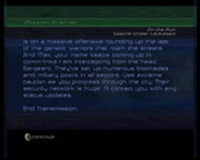 James Cameron's Dark Angel | Xbox | gameplay screenshot | region=North America | source-country= | zypher-v2 | moby-191e3d796d16 | Data by MobyGames.com