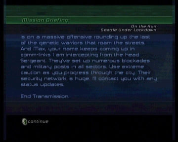James Cameron's Dark Angel | Xbox | gameplay screenshot | region=North America | source-country= | zypher-v2 | moby-191e3d796d16 | Data by MobyGames.com