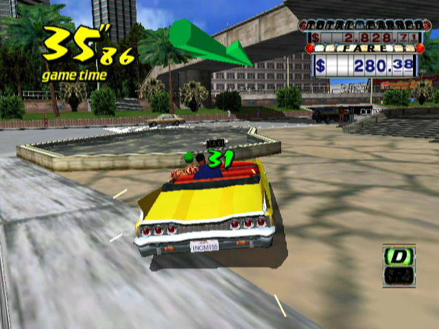 
Crazy Taxi | GameCube | gameplay screenshot | Data by MobyGames.com