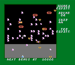 
Millipede | NES | gameplay screenshot | Data by MobyGames.com
