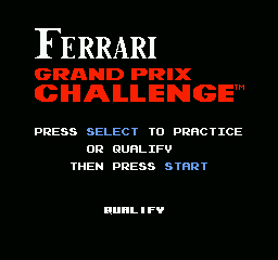 
Ferrari Grand Prix Challenge | NES | gameplay screenshot | Data by MobyGames.com