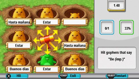 My Spanish Coach | PSP | gameplay screenshot | region=North America | source-country= | zypher-v2 | moby-24bdf9784cd7 | Data by MobyGames.com