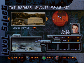 
Tony Hawk's Pro Skater 2 | PlayStation | gameplay screenshot | Region: North America | source-country= | Data by MobyGames.com