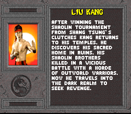 
Mortal Kombat II | SNES | gameplay screenshot | Data by MobyGames.com
