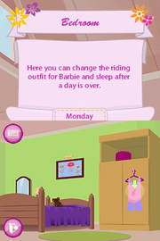 
Barbie Horse Adventures: Riding Camp | Nintendo DS | gameplay screenshot | Data by MobyGames.com