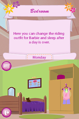 
Barbie Horse Adventures: Riding Camp | Nintendo DS | gameplay screenshot | Data by MobyGames.com