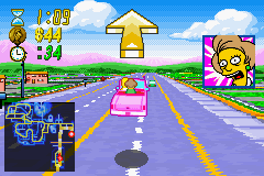 
The Simpsons: Road Rage | Game Boy Advance | gameplay screenshot | Data by MobyGames.com