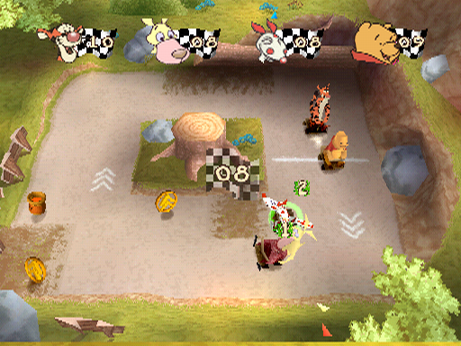 
Disney's Pooh's Party Game: In Search of the Treasure | PlayStation | gameplay screenshot | Data by MobyGames.com