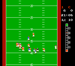
10-Yard Fight | NES | gameplay screenshot | Data by MobyGames.com