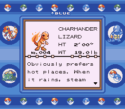 Pokémon Blue Version | Game Boy | gameplay screenshot | region=North America | source-country= | zypher-v2 | moby-bcb3ecf7def1 | Data by MobyGames.com