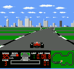 
Ferrari Grand Prix Challenge | NES | gameplay screenshot | Data by MobyGames.com