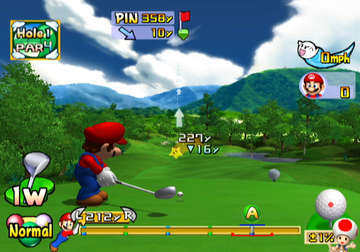 Mario Golf: Toadstool Tour | GameCube | gameplay screenshot | region=North America | source-country= | zypher-v2 | moby-b780d0c6a32f | Data by MobyGames.com