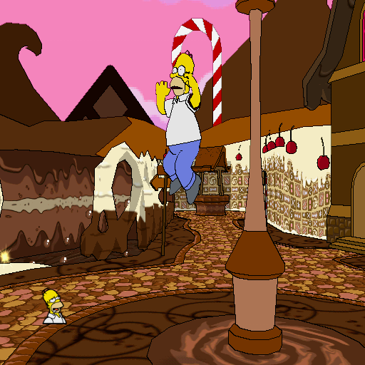 The Simpsons Game | PlayStation 2 | gameplay screenshot | region=North America | source-country= | zypher-v2 | moby-df089e9c2383 | Data by MobyGames.com
