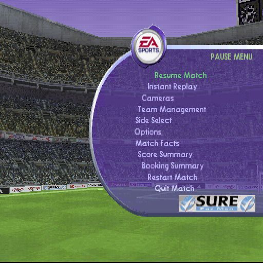 
FIFA 2001: Major League Soccer | PlayStation | gameplay screenshot | Data by MobyGames.com