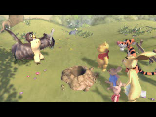 
Disney's Pooh's Party Game: In Search of the Treasure | PlayStation | gameplay screenshot | Data by MobyGames.com