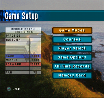 PGA Tour 98 | PlayStation | gameplay screenshot | region=North America | source-country= | zypher-v2 | moby-9b65feab0e91 | Data by MobyGames.com