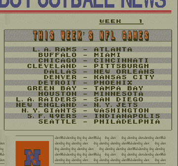 
Super Play Action Football | SNES | gameplay screenshot | Data by MobyGames.com