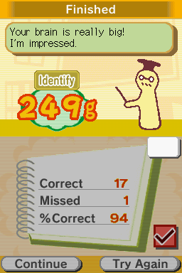 Big Brain Academy | Nintendo DS | gameplay screenshot | region=North America | source-country= | zypher-v2 | moby-00e2984a93df | Data by MobyGames.com