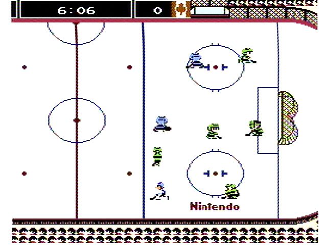 
Ice Hockey | NES | gameplay screenshot | Data by MobyGames.com