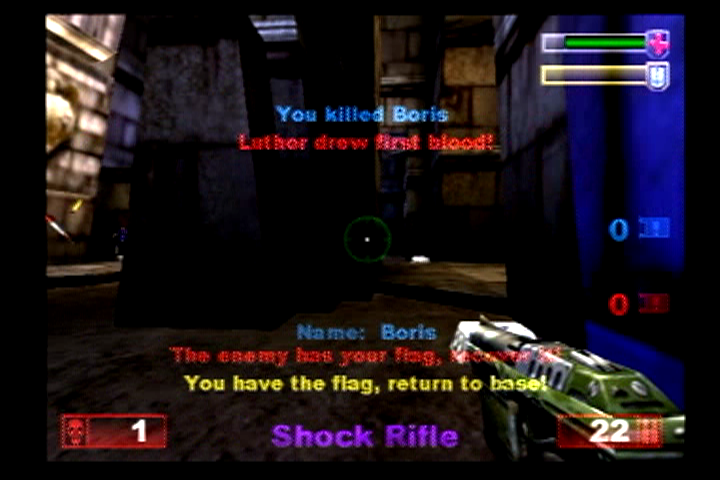 Unreal Tournament | PlayStation 2 | gameplay screenshot | Region: North America | source-country= | Data by MobyGames.com