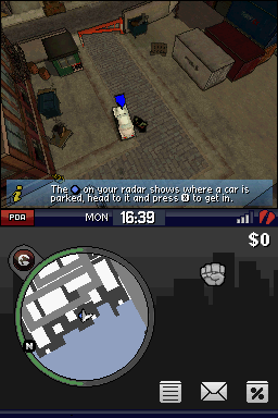Grand Theft Auto: Chinatown Wars | Nintendo DS | gameplay screenshot | region=North America | source-country= | zypher-v2 | moby-dee3d375971c | Data by MobyGames.com