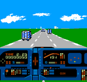 
Knight Rider | NES | gameplay screenshot | Data by MobyGames.com