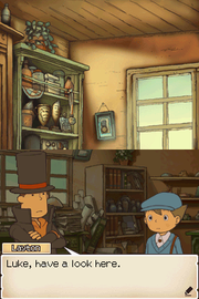 
Professor Layton and the Diabolical Box | Nintendo DS | gameplay screenshot | Data by MobyGames.com