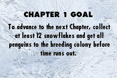 March of the Penguins | Game Boy Advance | gameplay screenshot | region=North America | source-country= | zypher-v2 | moby-054a09dfac54 | Data by MobyGames.com