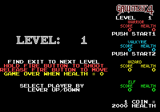 
Gauntlet IV | Genesis | gameplay screenshot | Data by MobyGames.com