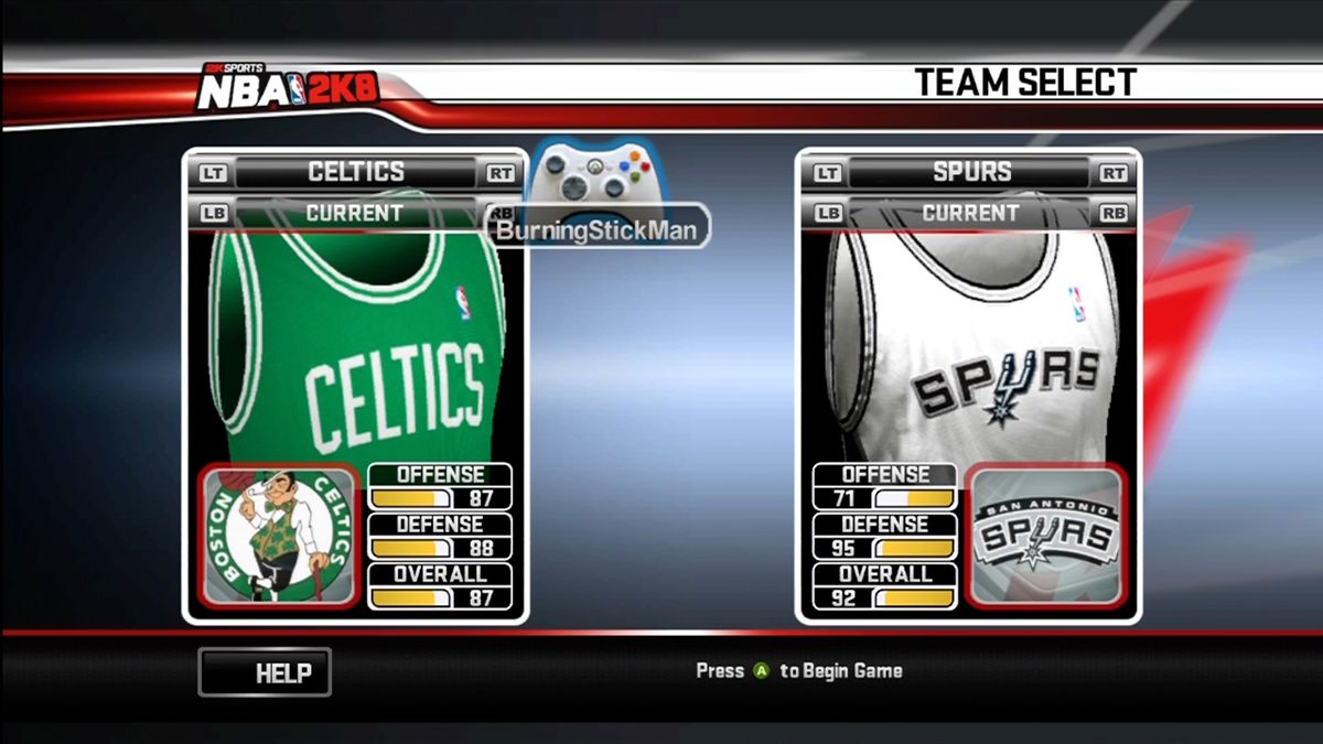 NBA 2K8 | Xbox 360 | gameplay screenshot | region=North America | source-country= | zypher-v2 | moby-1c4e99349e53 | Data by MobyGames.com