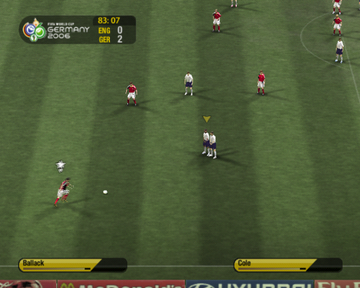 
FIFA World Cup: Germany 2006 | PlayStation 2 | gameplay screenshot | Region: North America | source-country= | Data by MobyGames.com