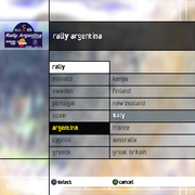 
WRC World Rally Championship | PlayStation 2 | gameplay screenshot | Region: North America | source-country= | Data by MobyGames.com