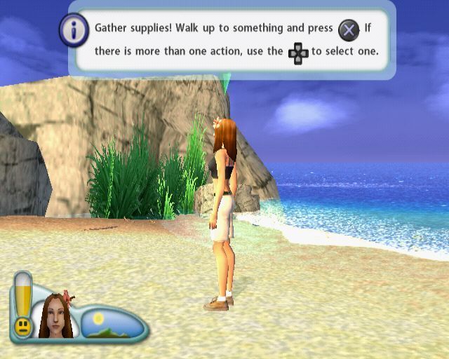 
The Sims 2: Castaway | PlayStation 2 | gameplay screenshot | Data by MobyGames.com