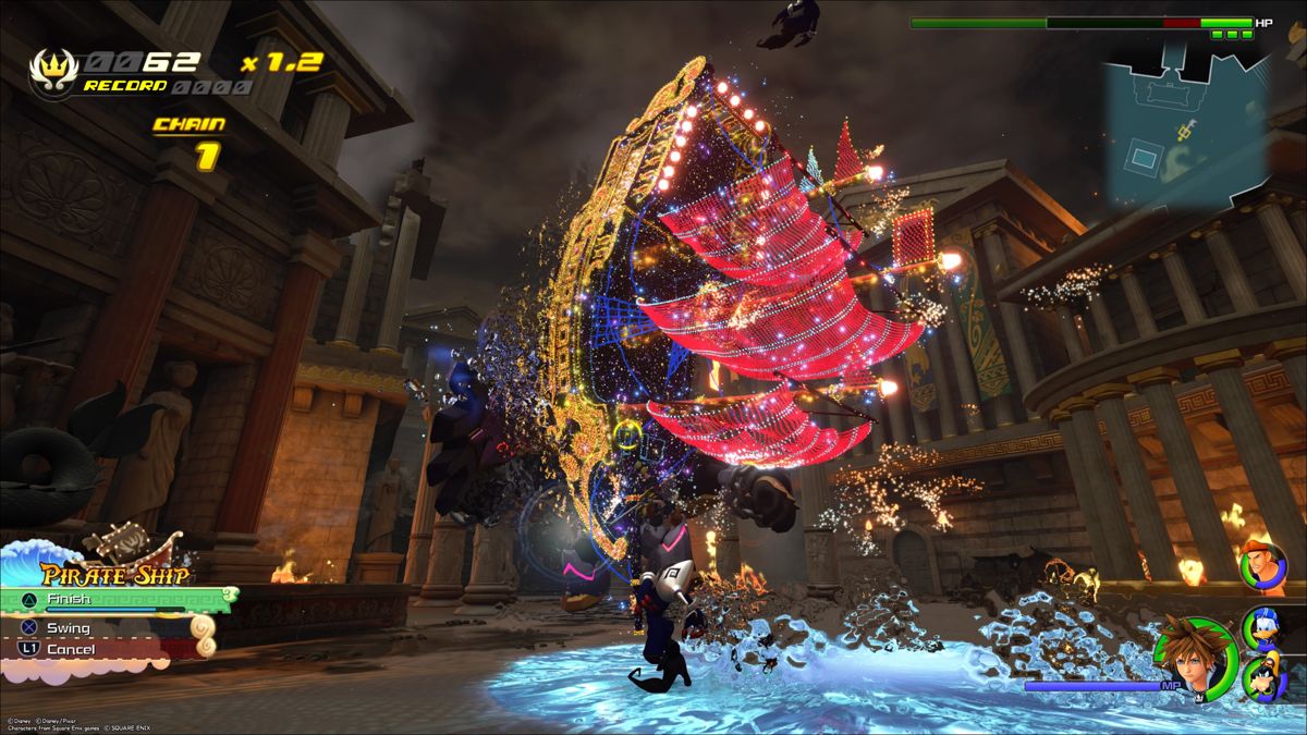 KINGDOM HEARTS III | PlayStation 4 | gameplay screenshot | Data by MobyGames.com