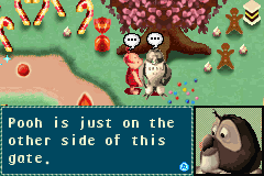 Piglet's Big Game | Game Boy Advance | gameplay screenshot | Data by MobyGames.com