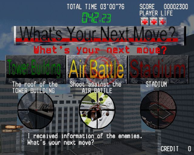 
Silent Scope | PlayStation 2 | gameplay screenshot | Data by MobyGames.com
