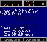 
Sports Trivia: Championship Edition | Game Gear | gameplay screenshot | Data by MobyGames.com