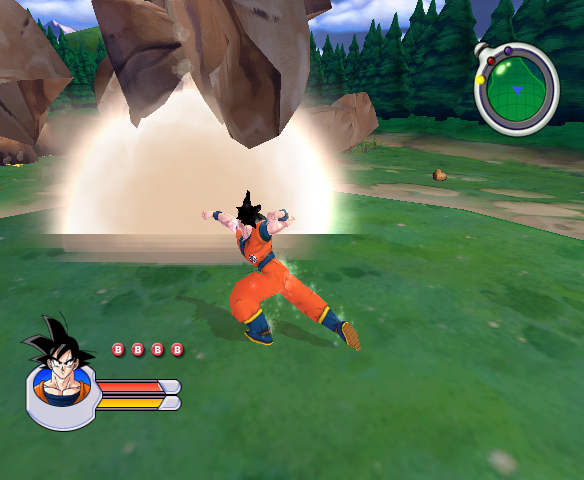 Dragon Ball Z: Sagas | GameCube | gameplay screenshot | region=North America | source-country= | zypher-v2 | moby-a8622a1c1930 | Data by MobyGames.com