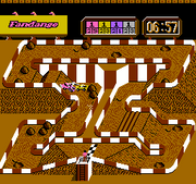 
Ivan 'Ironman' Stewart's Super Off Road | NES | gameplay screenshot | Data by MobyGames.com