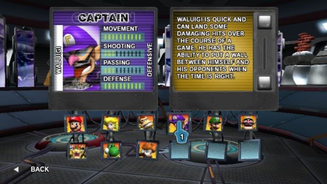 Mario Strikers Charged | Wii | gameplay screenshot | region=North America | source-country= | zypher-v2 | moby-b5e36643472a | Data by MobyGames.com