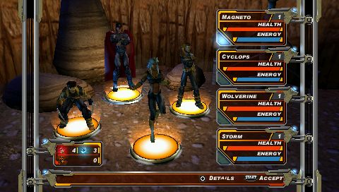 X-Men: Legends II - Rise of Apocalypse | PSP | gameplay screenshot | Region: North America | source-country= | Data by MobyGames.com