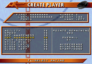 
NHL 96 | Genesis | gameplay screenshot | Data by MobyGames.com