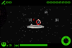 Star Wars: Flight of the Falcon | Game Boy Advance | gameplay screenshot | Data by MobyGames.com