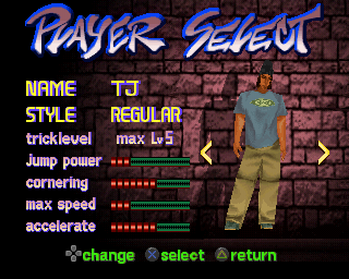 Street Sk8er | PlayStation | gameplay screenshot | Region: North America | source-country= | Data by MobyGames.com