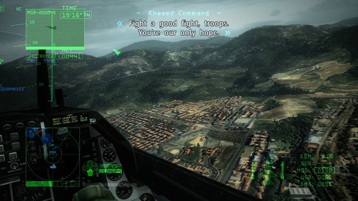 Ace Combat 6: Fires of Liberation | Xbox 360 | gameplay screenshot | moby-1eaf1e08a875 | Data by MobyGames.com