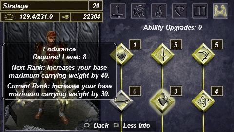 Untold Legends: Brotherhood of the Blade | PSP | gameplay screenshot | region=North America | source-country= | zypher-v2 | moby-c8eb62dc0d29 | Data by MobyGames.com