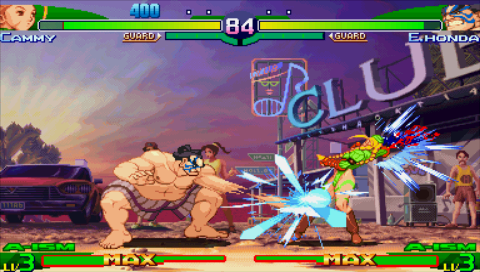 
Street Fighter Alpha 3 Max | PSP | gameplay screenshot | Data by MobyGames.com