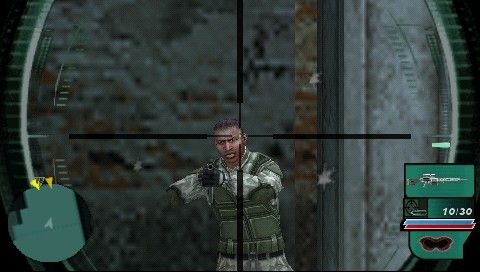 
Syphon Filter: Dark Mirror | PSP | gameplay screenshot | Data by MobyGames.com