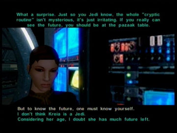 
Star Wars: Knights of the Old Republic II - The Sith Lords | Xbox | gameplay screenshot | Data by MobyGames.com