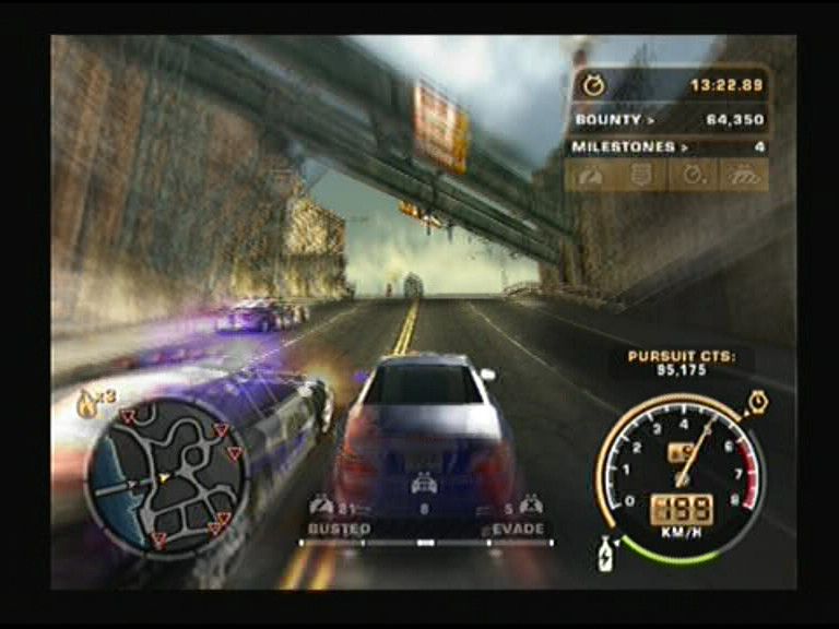 
Need for Speed: Most Wanted | PlayStation 2 | gameplay screenshot | Data by MobyGames.com